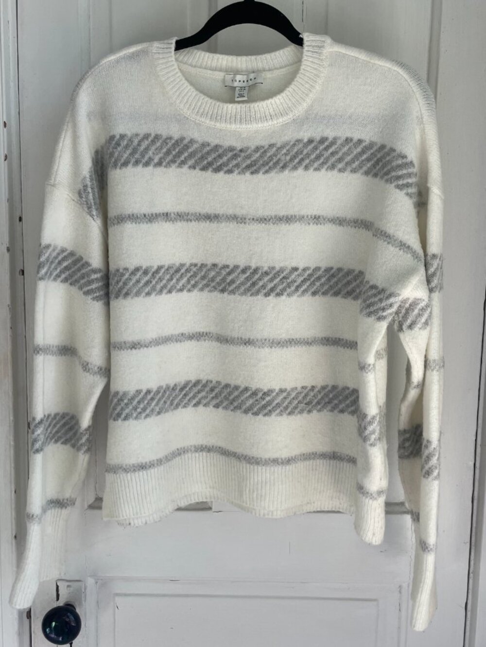 Topshop Striped Knit Sweater – US 6